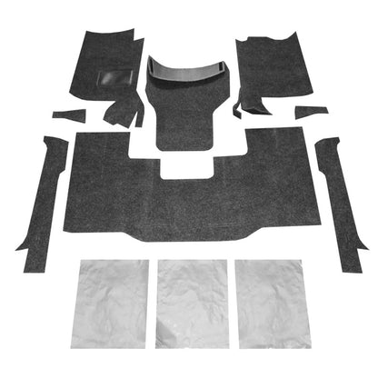 Bedrug Jeep Floor Liners CJ-7/YJ Front Kit 8Pc Floor Kit BRCYJ76F Photo - Primary