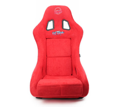 NRG FRP Bucket Seat ULTRA Edition - Medium (Red Alcantara/Pearlized Back) FRP-303RD-ULTRA FRP-303RD-ULTRA Photo - Primary