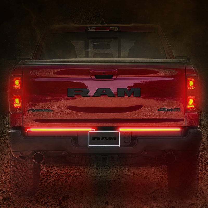 Putco 09-22 Jeep Wrangler JK/19-22 Ram 1500/2500 18in Split Red Light Blade Direct Fit Kit Red/White 9201018-04 9201018-04 Photo - Primary