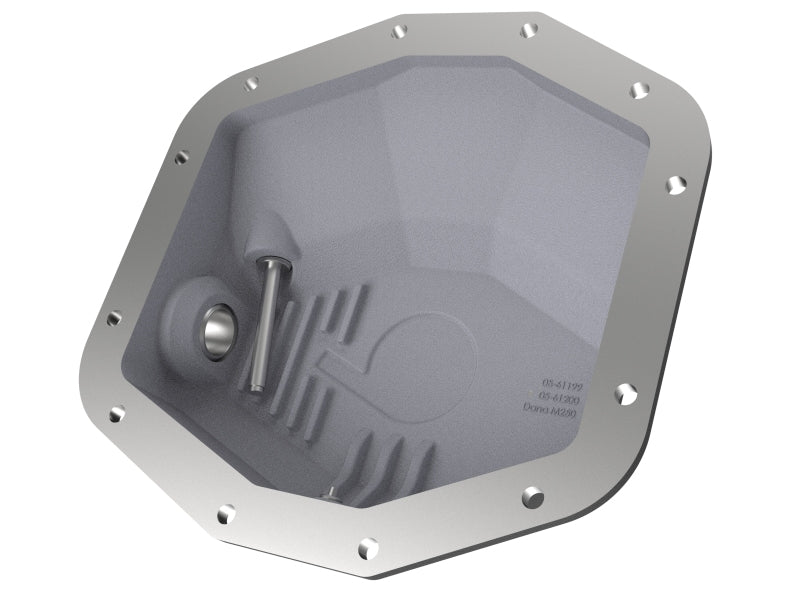 aFe POWER 21-22 Ram 1500 TRX Hemi V8 6.2L (sc) PRO Series Rear Differential Cover Black w/ Machined 46-71280B 46-71280B Photo - Unmounted