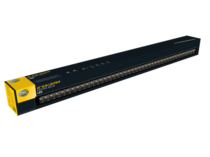 Hella Universal Black Magic 40in Thin Light Bar - Driving Beam 358176321 358176321 Photo - in package