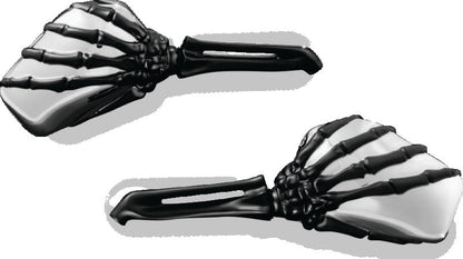 Kuryakyn Skeleton Hand Mirrors Blk/Chr 1764 1764 Photo - Primary