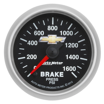 Autometer Performance Parts 52mm 0-1600 PSI Brake Pressure COPO Camaro Gauge Pack 880450 880450 Photo - Primary