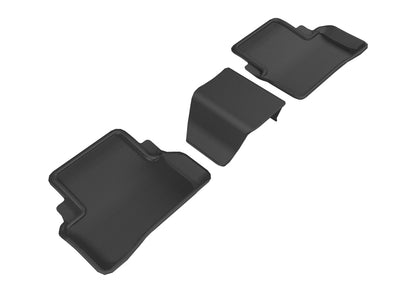 3D MAXpider 2017-2019 Mercedes-Benz E-Class Sedan W213 Kagu 2nd Row Floormats - Black L1MB08821509 L1MB08821509 Photo - Primary