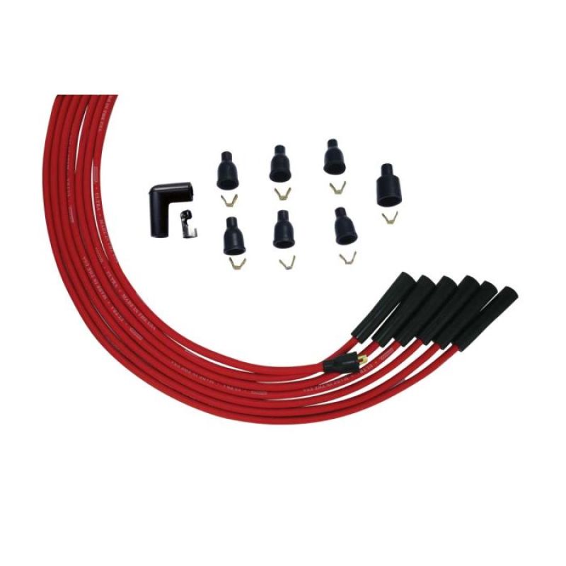 Moroso 6 Cyl 90 Deg Boot Non-HEI Ultra Spark Plug Wire Set - Red 52003 52003 User 1