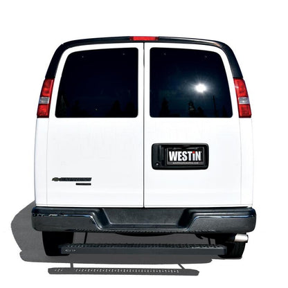 Westin Ford Transit Van 150/250/350 (Single 54in. Pass Door) Grate Steps Running Boards - Tex. Blk 27-81015 27-81015 Photo - Mounted