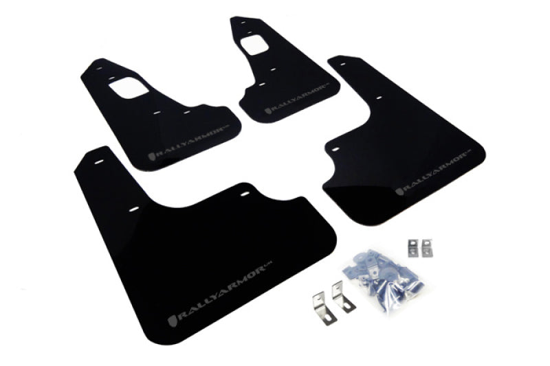 Rally Armor 08+ EVO X UR Mud flap Grey logo MF10-UR-BLK/GRY Photo - Primary