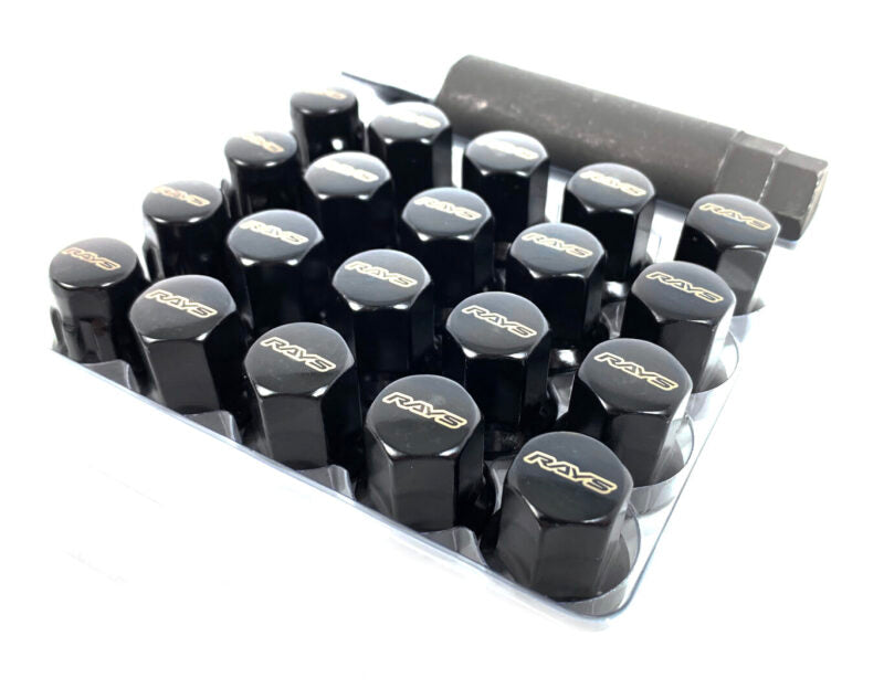 Rays 17 HEX L31 Lock and Nut Set 12 X 1.50- Black W171215B5H W171215B5H User 1