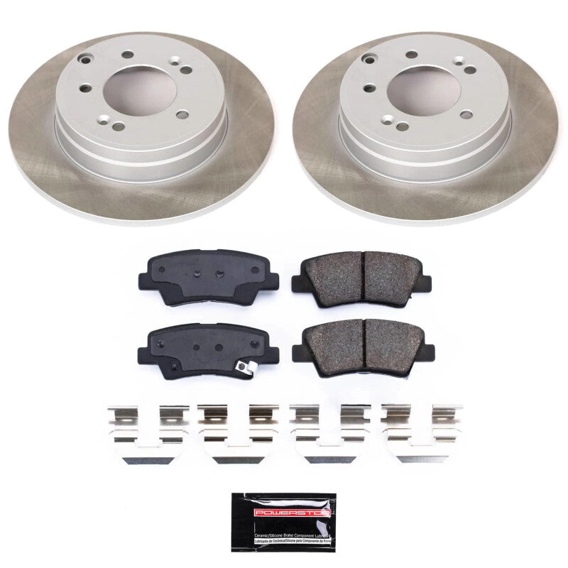 PowerStop Power Stop 09-10 Hyundai Sonata Rear Semi-Coated Rotor Kit SC9060 SC9060 Photo - Primary