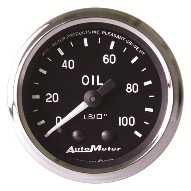 Autometer Gauge, Oil Pressure, 2 1/16", 100psi, Mechanical, Cobra 201006 Photo - Primary