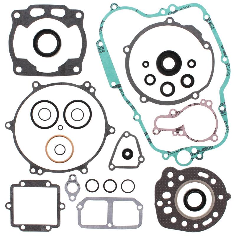 Vertex Pistons Vertex Gaskets 1989 Kawasaki KX125 Complete Gasket Kit w/ Oil Seals 811422 811422 Photo - Primary