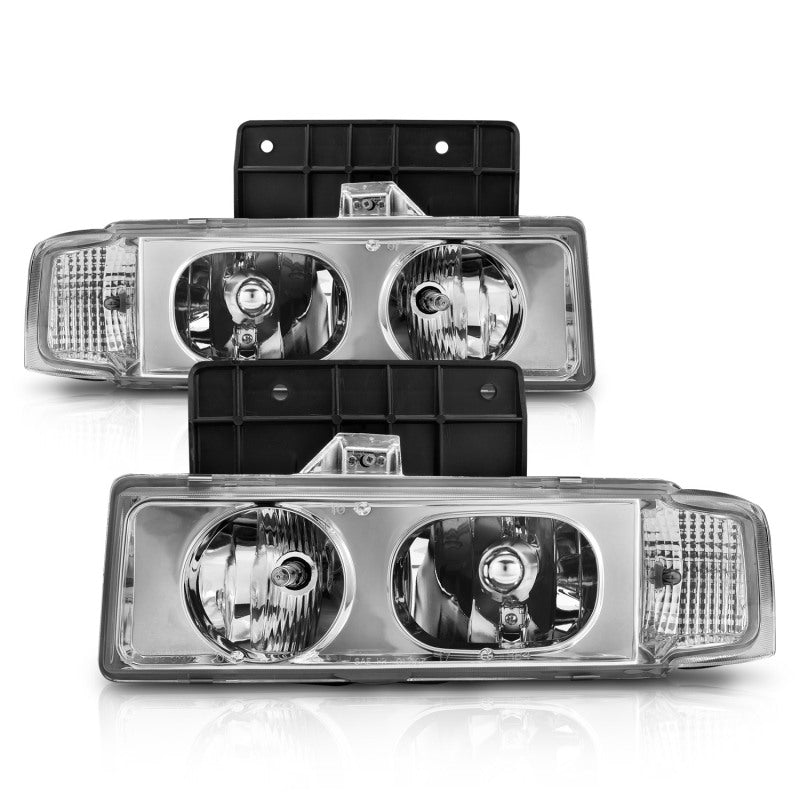 Anzo Chrome Crystal Headlights 1995-2005 Chevrolet Astro 111001 Photo - Primary