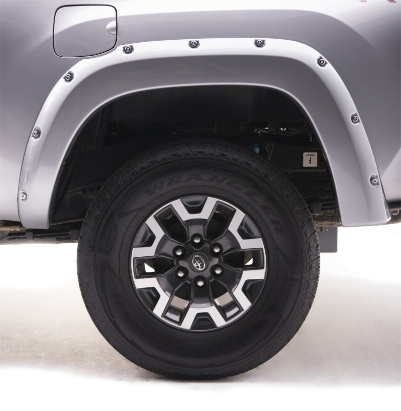 EGR 16+ Toyota Tacoma w/Mudflap Bolt-On Look Color Match Fender Flares - Set - Silver Sky 795084-1D6 795084-1D6 Photo - Mounted