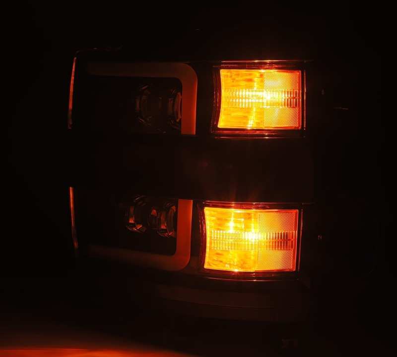 AlphaRex 15-18 Chevy 2500HD NOVA LED Proj Headlights Plank Style Black w/Activ Light/Seq Signal/DRL 880227 880227 User 4