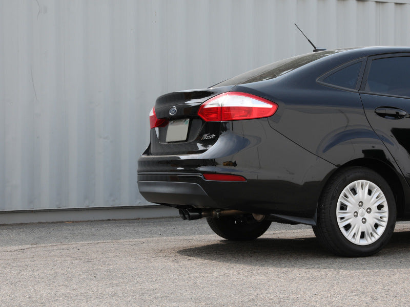 aFe Takeda Series 2 1/2in 304 SS Cat-Back 14-19 Ford Fiesta L4-1.6L w/Black Tip 49-33134-B 49-33134-B Photo - Mounted