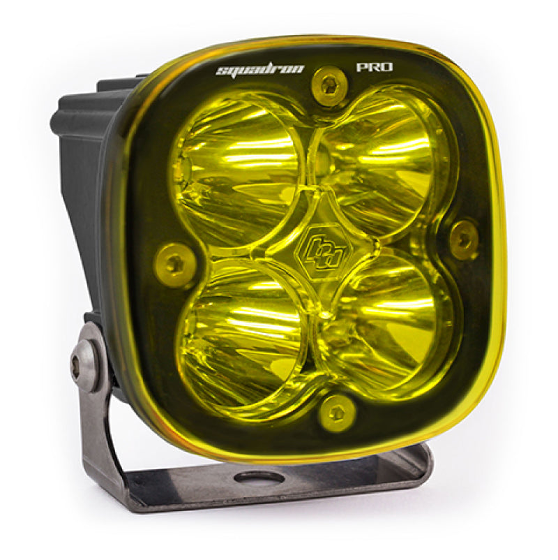 Baja Designs Squadron Pro Spot Pattern Black LED Light Pod - Amber 490011 490011 Photo - Primary