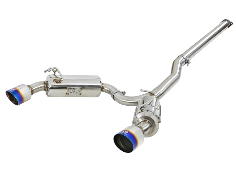 aFe Takeda 3 In to 2-1/2 In 304 Stainless Steel Cat-Back Exhaust System 49-36701-L Photo - Primary