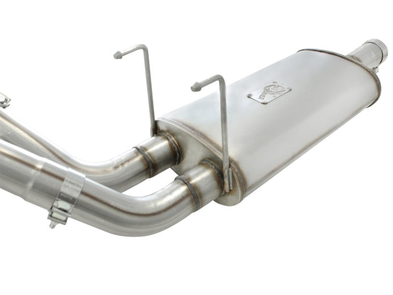 aFe Mach Force-Xp 3in Cat-Back Exhaust System with Dual Polished Tips - Do 49-42013-P Photo - Unmounted