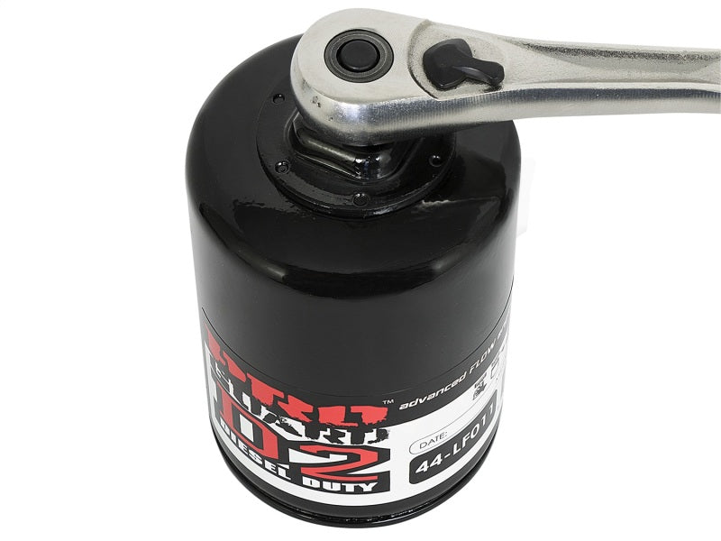 aFe Pro GUARD D2 Oil Filter (4 Pack) GM Trucks 99-05 V8-4.8L/5.3L/6.0L 44-LF011-MB Photo - Unmounted