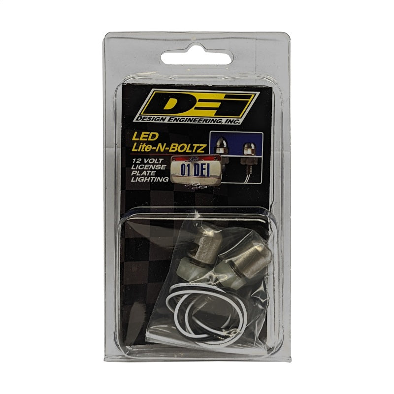 DEI LED LiteN Boltz License Plate Lighting - Dome Head - 2pc - Satin 30302 30302 Photo - Unmounted
