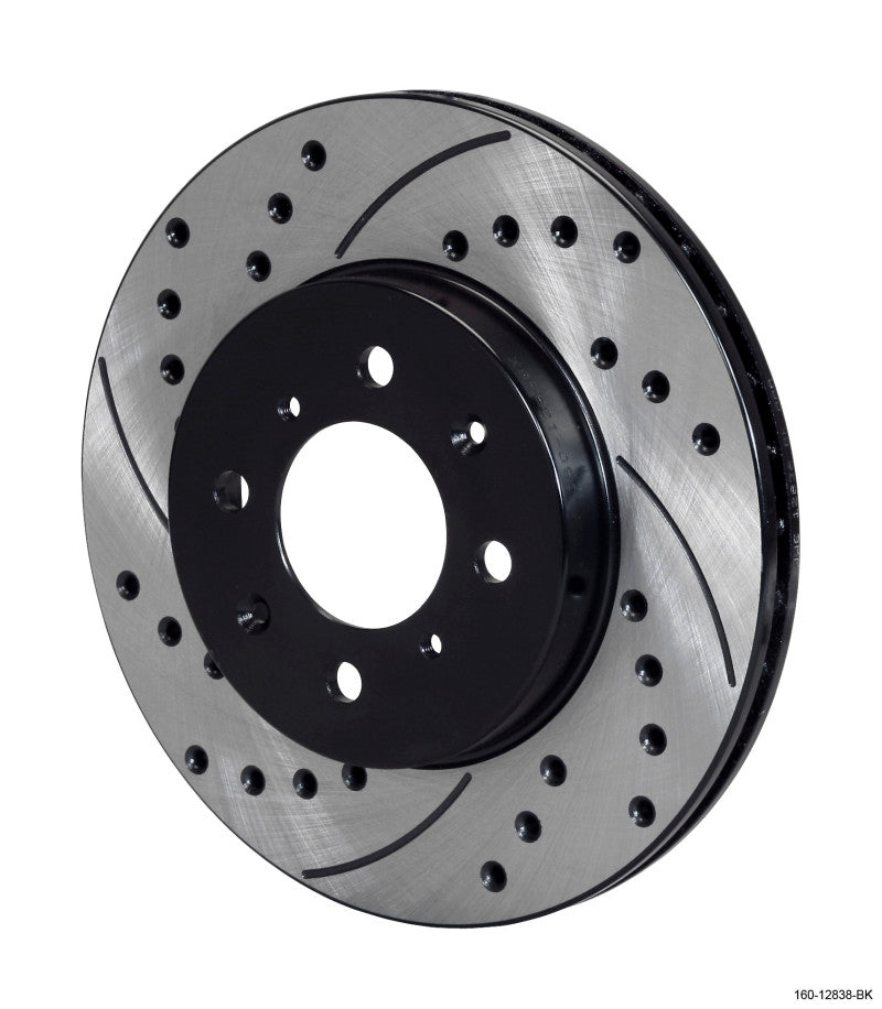Wilwood Rotor-.68" Offset-SRP-BLK-Drill-RH, 10.32 x .83 - 4 x 3.93 160-12838-BK Photo - Primary
