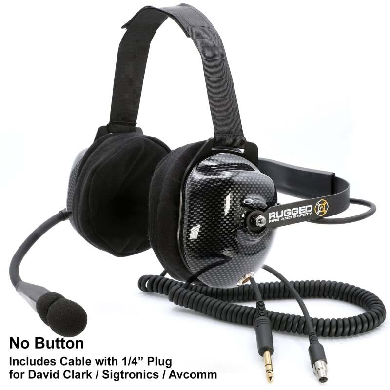 Rugged Radios FHS Behind-The-Head Fire Safety Industrial Headset With Mic On/Off Button / No Cable FHS-42-O/OFF FHS-42-O/OFF Photo - Primary