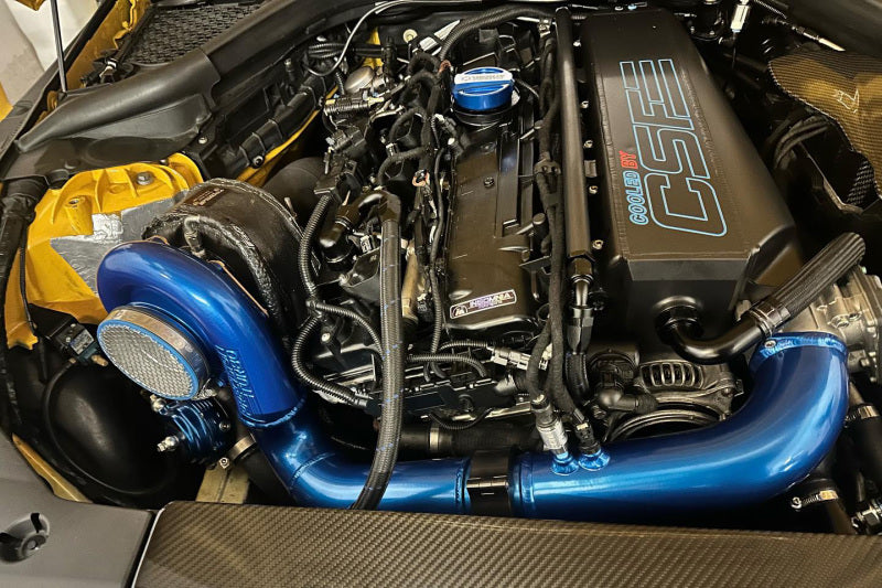 CSF Gen 2 B58 Race X Charge-Air-Cooler Manifold - Thermal Black Finish 8400B 8400B Photo - Mounted