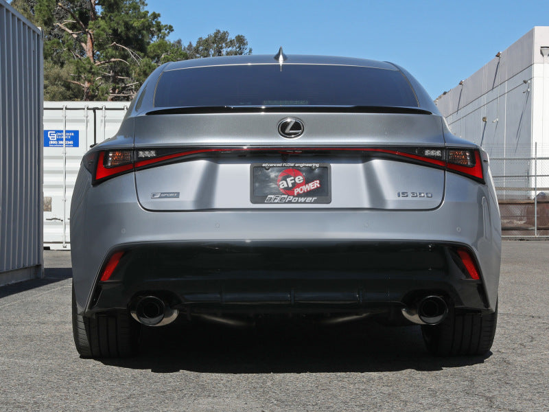aFe Takeda 14-22 Lexus IS350 V6 2.5in. 304 Stainless Steel Axle-Back Exhaust System w/ Black Tip 49-36060-B 49-36060-B Photo - Mounted