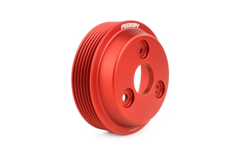 Perrin Performance Perrin 15-22 Subaru WRX / 14-18 FXT / 18-21 Crosstrek Lightweight Water Pump Pulley - Red PSP-ENG-112RD