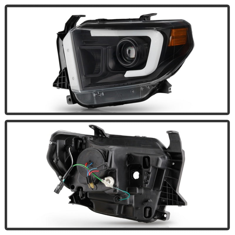 SPYDER 14-17 Toyota Tundra(SR/SR5) Light Bar Projector Headlights - LED - Black PRO-YD-TTU14AP-BK 5088055 5088055 Photo - Unmounted