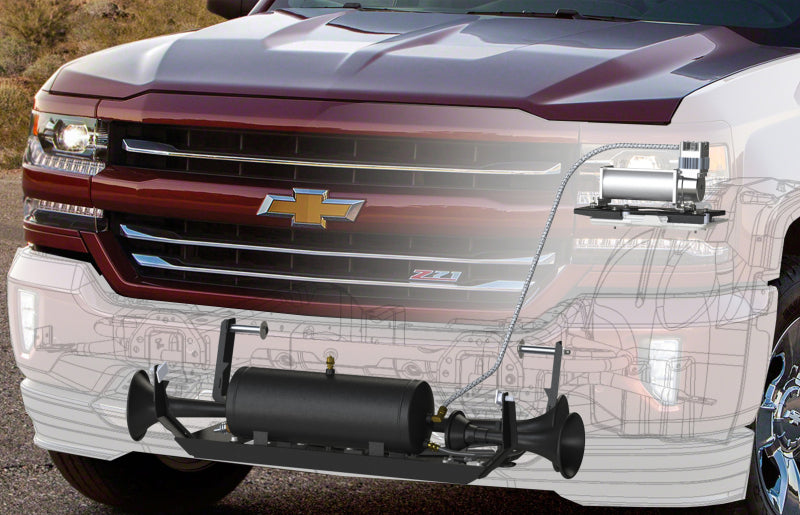 Kleinn Air Horns Kleinn 07-13 Chevrolet Silverado/ Sierra Onboard Air System w/ Model 230 Horns GM1500-230 GM1500-230 User 1
