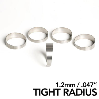 Ticon Industries 1.25in 45 Degree 1.7D/2.13in CLT TR 1.2mm/.047in Wall Titanium Pie Cuts - 5pk 109-03201-0014 109-03201-0014 Photo - Primary