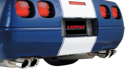 Corsa Performance Corsa 96-96 Chevrolet Corvette C4 5.7L V8 LT4 Polished Sport Cat-Back 14118 Photo - Mounted