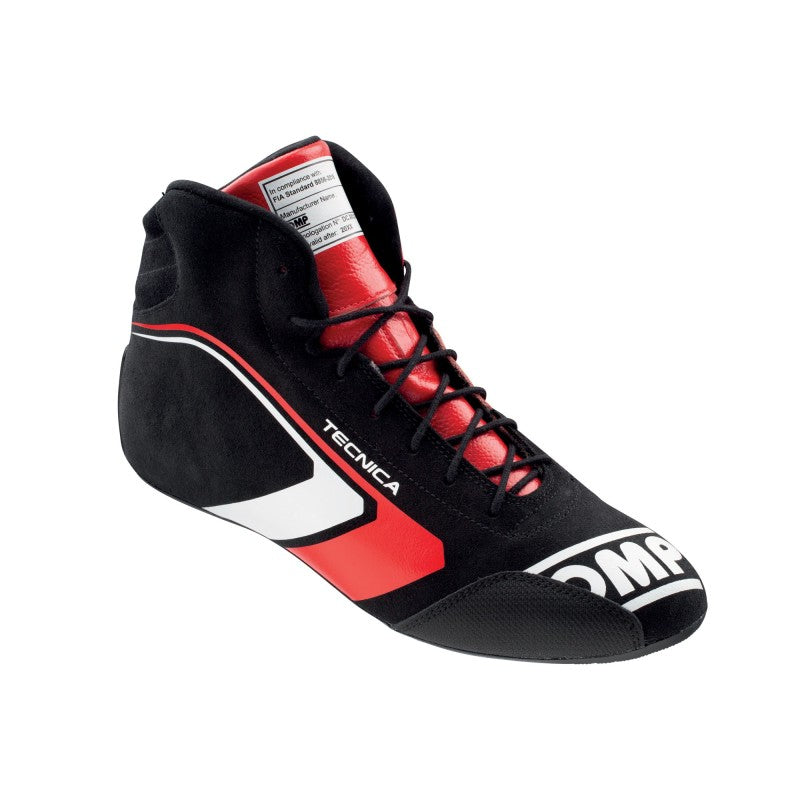OMP Tecnica Shoes Black/Red - Size 46 (Fia 8856-2018) IC0-0823-A01-073-46 IC0-0823-A01-073-46 Photo - Primary