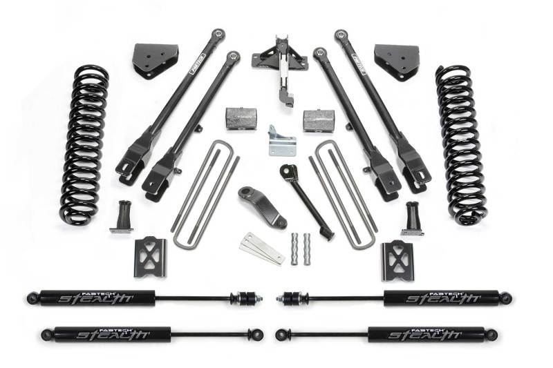 Fabtech 05-07 Ford F350 4WD 6in 4 Link System w/Stealth Shocks K20132M K20132M Photo - Primary