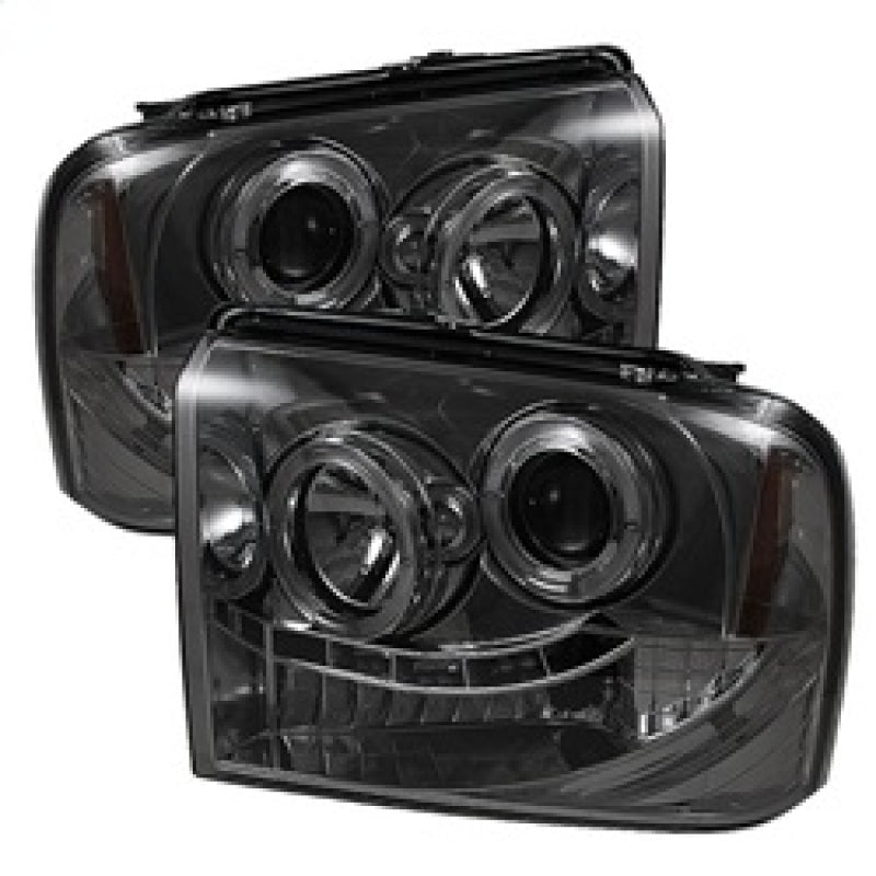 Spyder Ford F250/350/450 Super Duty 05-07 Projector Headlights LED Halo- LED Smke PRO-YD-FS05-HL-SM 5010568 5010568 Photo - Primary