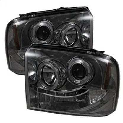 Spyder Ford F250/350/450 Super Duty 05-07 Projector Headlights LED Halo- LED Smke PRO-YD-FS05-HL-SM 5010568 5010568 Photo - Primary