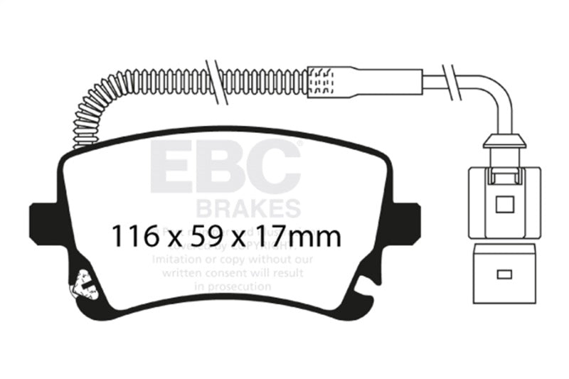 EBC Disc Brake Pad Set DP41470R Photo - Primary