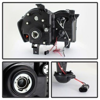 Spyder Jeep Grand Cherokee 05-07 Projector Headlights LED Halo LED Blk Smke PRO-YD-JGC05-HL-BSM 5078551 5078551 Photo - Unmounted