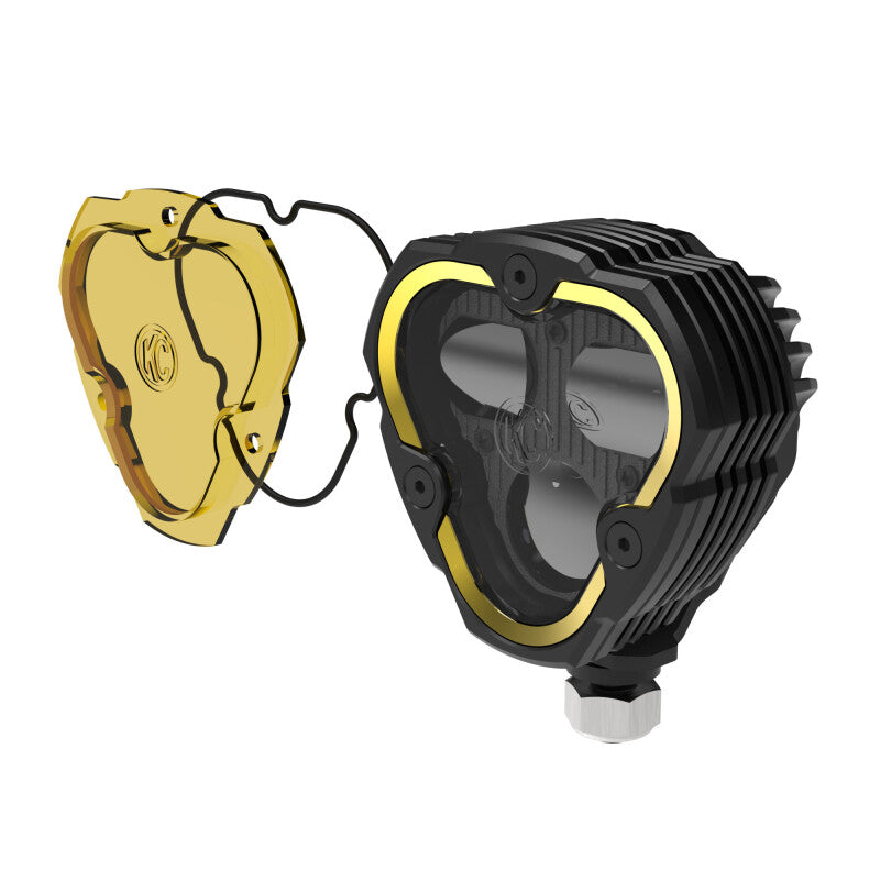 KC HiLiTES FLEX ERA 3 Dual Mode SAE Fog Light - Single Light Master Kit (w/Clear + Yellow Lens) 1284 1284 User 1