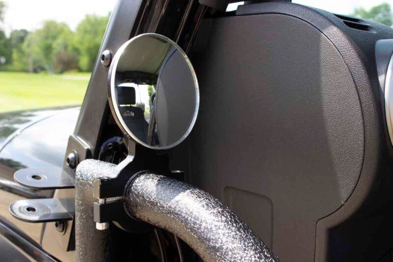 Fishbone Offroad Tube Door Mirror Billet Aluminum - Black Powdercoat FB21114 FB21114 Photo - lifestyle view