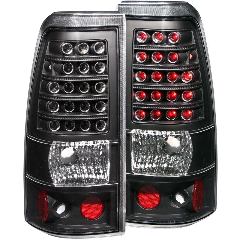 Anzo 1999-2007 Chevrolet Silverado 1500 LED Taillights Black 311012 Photo - Primary