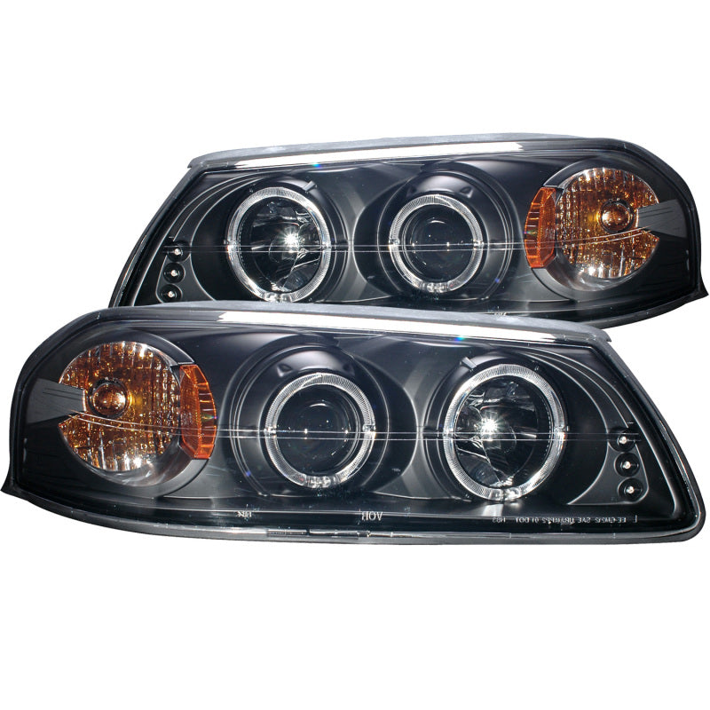 Anzo 2000-2005 Chevrolet Impala Projector Headlights w/ Halo Black 121339 Photo - Primary