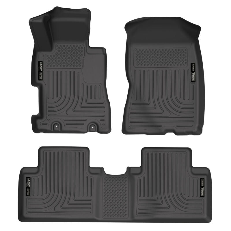 Husky Liners 06-11 Honda Civic (4DR) WeatherBeater Combo Black Floor Liners (3pc) 98411 Photo - Primary