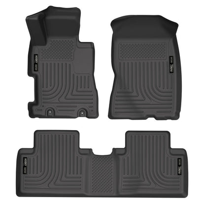 Husky Liners 06-11 Honda Civic (4DR) WeatherBeater Combo Black Floor Liners (3pc) 98411 Photo - Primary