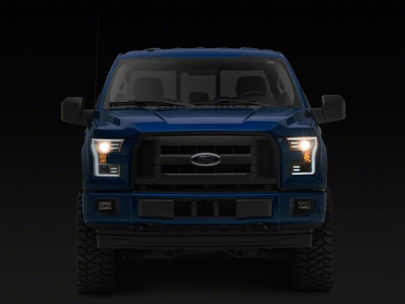 Raxiom 15-17 Ford F-150 Projector Headlights w/ LED Accent- Chrome Housing (Clear Lens) T542715 T542715 Photo - Close Up