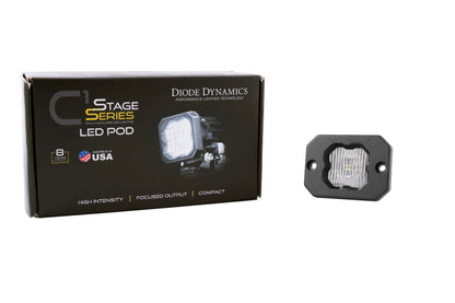 Diode Dynamics Stage Series C1 LED Pod - White SAE Fog Flush ABL Each DD6850S DD6850S User 2