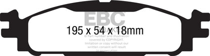 EBC Disc Brake Pad Set DP61873 Photo - Primary