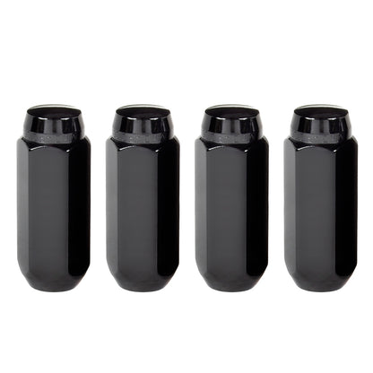 McGard Hex Lug Nut (Cone Seat) M14X2.0 / 13/16 Hex / 2.25in. Length (4-Pack) - Black 64025 64025 Photo - Primary