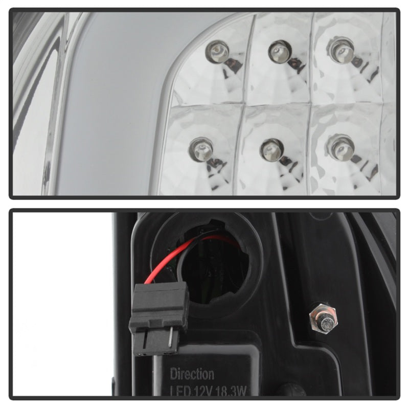SPYDER xTune 05-15 Toyota Tacoma (Excl Models w/LED) Light Bar LED Tail Lights -Chrm (ALT-ON-TT05-LBLED-C) 5082114 5082114 Photo - Unmounted